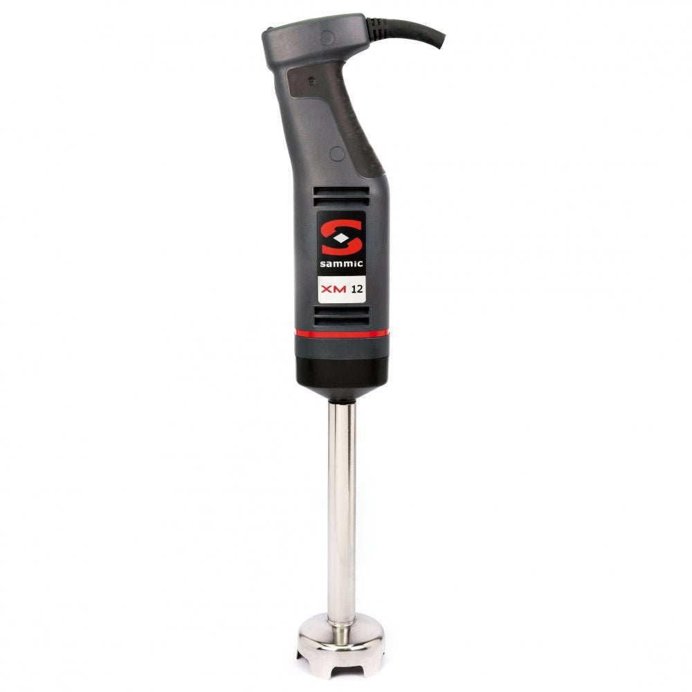 Batidor de mano profesional Sammic XM-12 con brazo triturador de acero inoxidable, diseñado para uso en hostelería y cocinas industriales