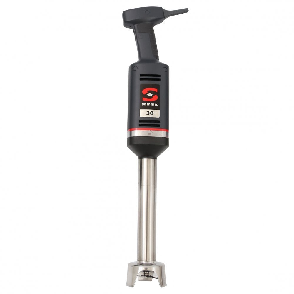 Batidor de mano profesional Sammic XM-31 con brazo triturador de acero inoxidable, diseñado para hostelería y cocinas industriales de alto rendimiento.