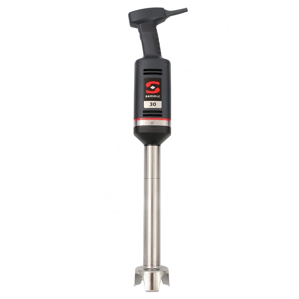 Batidor de mano profesional Sammic XM-32 con brazo triturador de acero inoxidable, diseñado para un rendimiento óptimo en hostelería y cocinas profesionales.