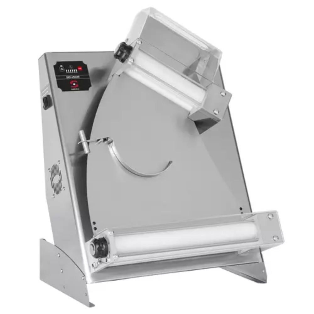 Formadora de masa de pizza Sammic DF-30 | Ø 140-290 mm | Rodillo superior inclinado